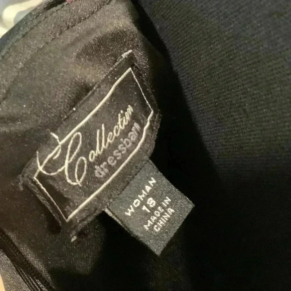 #215 Dress barn Woman Red Layered Dress Size 18 - Picture 5 of 6